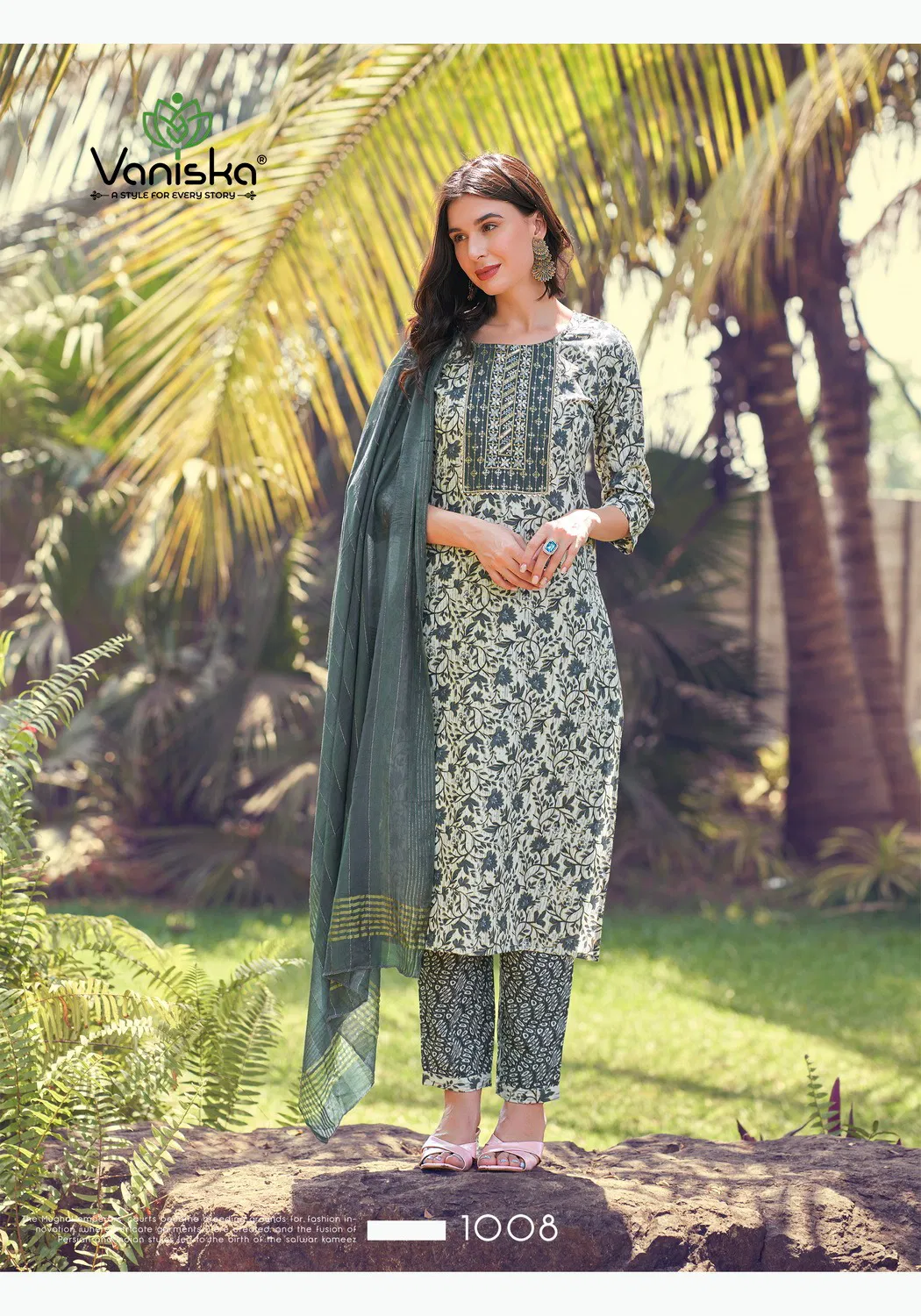 Sunrise Vol 1 By Vaniska Straight Cut Printed Kurti With Bottom Dupatta Wholesalers In Delhi